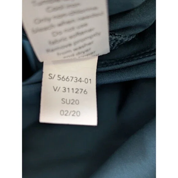 Athleta Accelerate Crop Leggings Womens XXS Teal Athletic Running Pocket - Picture 7 of 11